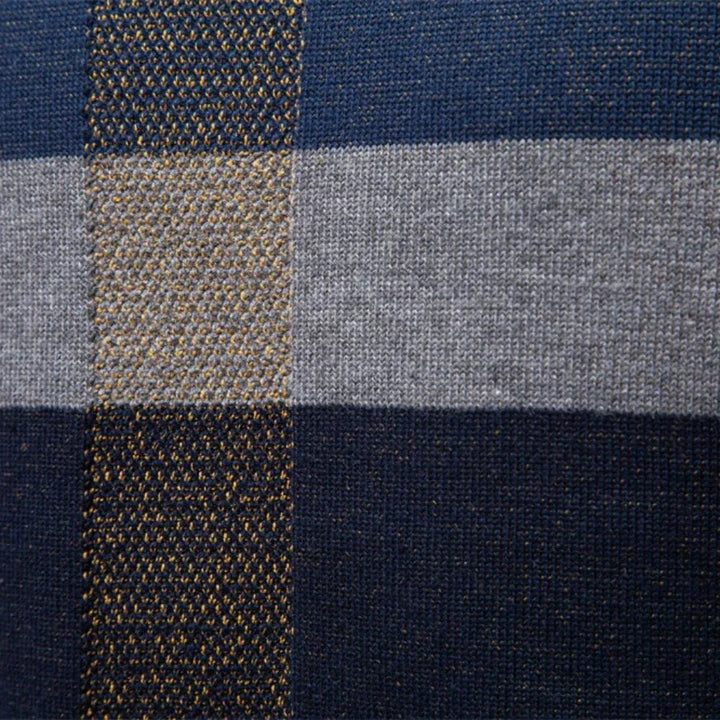 Rosenfeld | Stickad Herrpullover med Rutmönster