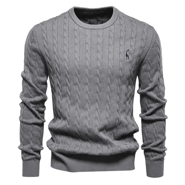 Falkner | Stickad Modern Herrpullover
